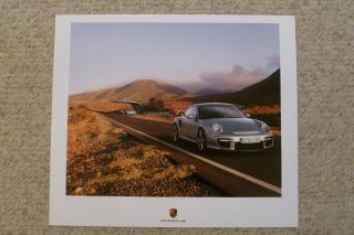 2008 Porsche 911 Gt2 Coupe Showroom Advertising Sales Poster Rare Awesome L@@k