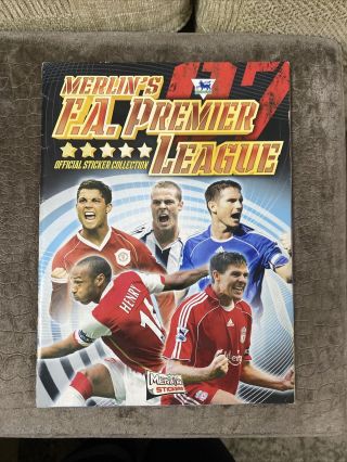 Merlin Fa Premier League Sticker Album 2006/2007 With Stickers Fast Post Rare