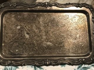 VINTAGE F.  B.  ROGERS SILVER COMPANY Tray with Handles 3