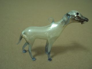 Rare Vintage Bimini / Lauscha? German Hand Blown Mercury Glass Dog Ornament.
