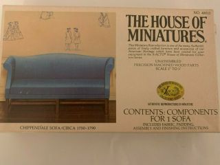 The House Of Miniatures Kits - Chippendale Sofa & Wing Chair Not