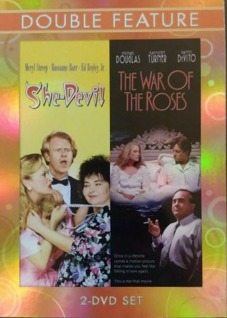 She - Devil - The War Of The Roses Double Feature Dvd 2 Disc Set Oop Rare Vg,