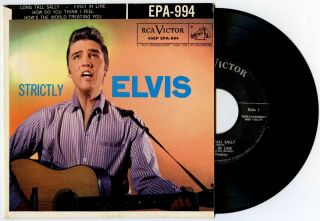 Elvis Presley Usa Epa - 994 Strictly Elvis 1956 Very Rare No Dog G,  /ex