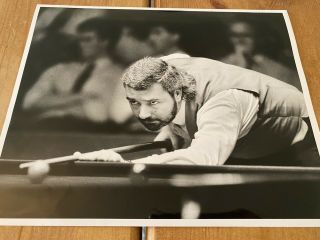 John Virgo Snooker 10x8 Press Photo.  Authentic Press Image.  Rare