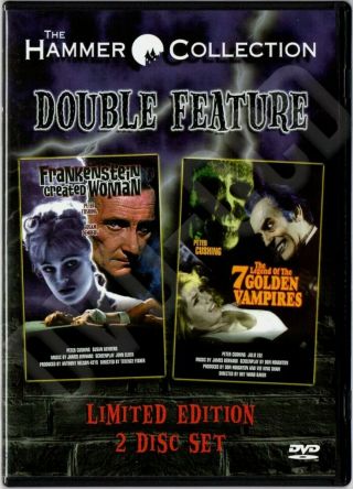 Frankenstein Created Woman / Legend Of The 7 Golden Vampires 2 Dvd Set: Rare Oop