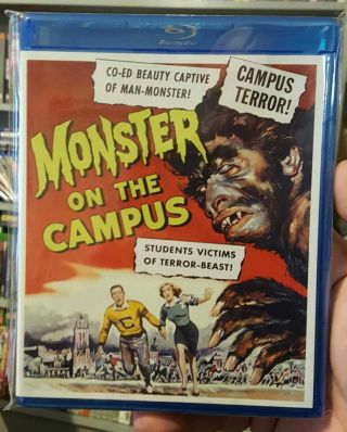 Monster On The Campus 1958 Blu - Ray Like - Scream Factory Rare Oop