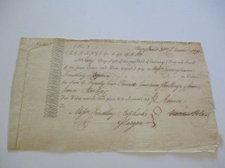 Antique Famous Autograph Museum Quality 18th Century To Blair 1791 Document Old