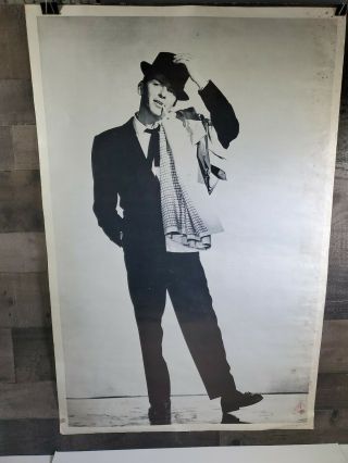 Rare Vintage 1960s Frank Sinatra Poster By Famous Faces,  Inc.  38x25