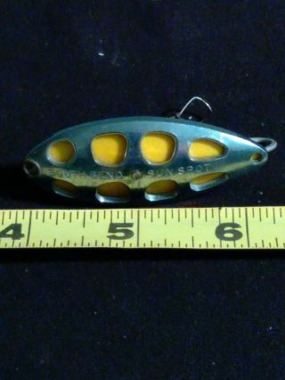 Vintage South Bend Sun Spot Fishing Lure Found In Old Wood Tackle Box
