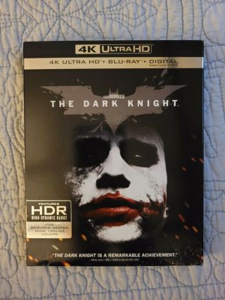 The Dark Knight W/ Slipcover Rare (2008) Uhd 4k Ultra Hd,  Blu - Ray No Code