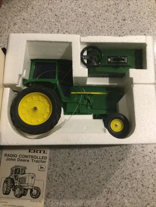 Ertl John Deere Remote Control Farm Tractor 1/16 Toy Vintage Rare