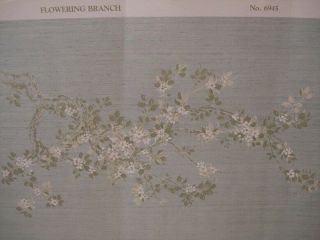 Dollhouse Miniatures Wallpaper Background Mural Flowering Branch 6945 W/ Paper