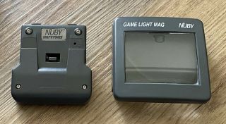 Rare Vintage Nuby Light & Magnifier Nintendo Gameboy Color Pocket Grey Complete