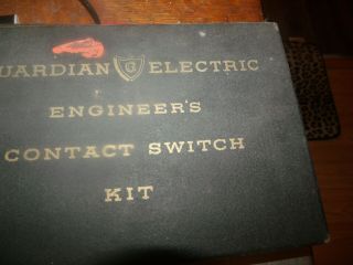 Guardian Electric Engineers Contact Kit Old Vtg Rare