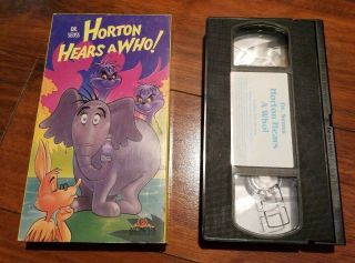 Dr.  Seuss Horton Hears A Who Vhs Video Tape Vtg 1989 Mgm Rare - -