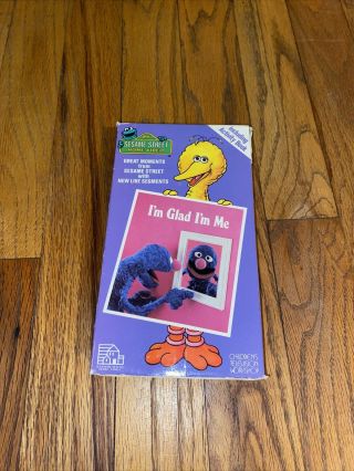 Sesame Street I’m Glad I’m Me Vhs 1986 - Rare Vintage Collectible