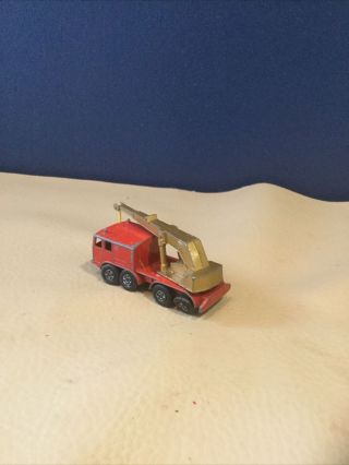 Matchbox Lesney Superfast No.  30 - 8 Wheel Crane Truck - Red and Gold.  VERY RARE 2