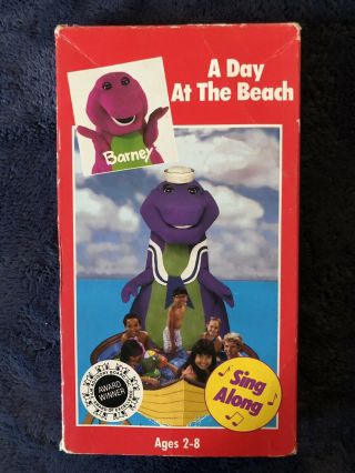 Barney - A Day at the Beach (VHS,  1989) RARE Barney Sing Along with Sandy Duncan 2