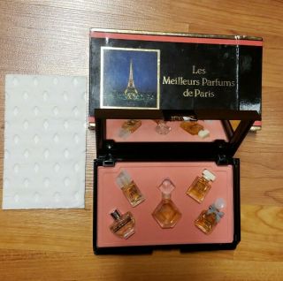 Rare Vintage Set Of 5 Mini Les Meilleurs Parfums De Paris