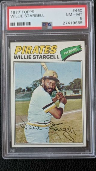 1977 Topps Willie Stargell Pittsburgh Pirates 460 Psa 8