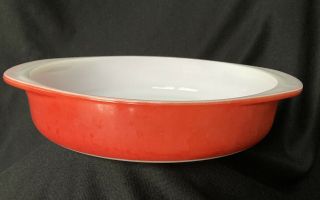 Rare Vintage Pyrex Cherry Red 221 8 Inch Cake Plate Pan Htf Hard To Find