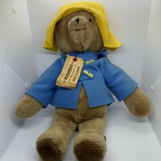 Vintage Plush Darkest Paddington Bear Eden Toys 1975 19 " With Tags