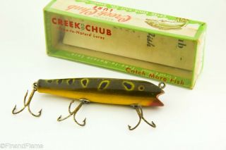 Vintage Creek Chub Darter Minnow Antique Fishing Lure Rs4
