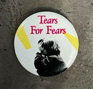 Rare Vintage 1983 Tears For Fears The Hurting Pinback Button Pin Badge 1 "