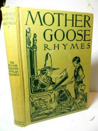 1928 Mother Goose Nursery Rhymes Arranged By Arthur Rackham Rare Hb