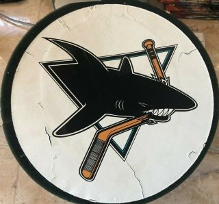 San Jose Sharks Inaugural Season Puckhead Hat 1991 - Very Rare