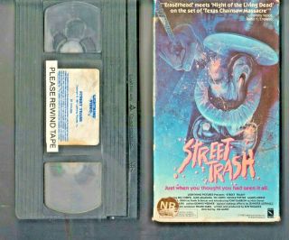 Street Trash Vhs Lightning Video Rare Cult Horror 1987 Play