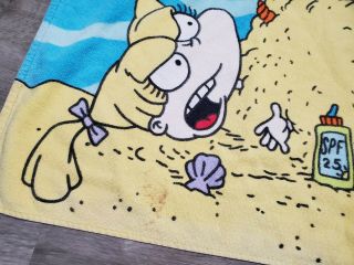 Vintage 90 ' s Nickelodeon Rugrats Beach Towel A Day At The Beach 2