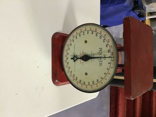 American Family Scale,  60 Lb,  Red,  Family Owned Since Before 1940