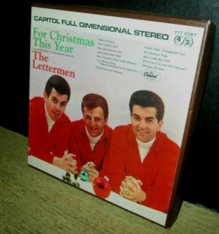 Rare 1966 The Lettermen For Christmas This Year 4 - Track 3 - 3/4ips Reel To Re Tape