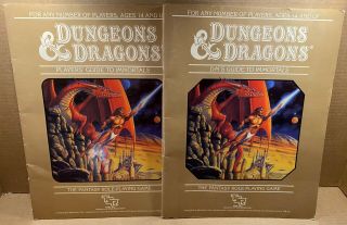 Rare D&d Set 5 Immortals Rules Tsr 1017 Dungeons Dragons Full Box Adventure Game