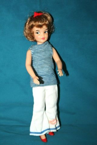 Vintage Ideal Tammy Pepper Doll W/ Freckles & Clothes / Shoes 1964 9 - Inches