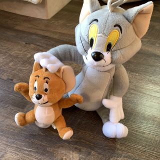Set Of 2 Tom And Jerry Plush Doll Cartoon Stuffed Animal Toy Usa Stock Rare