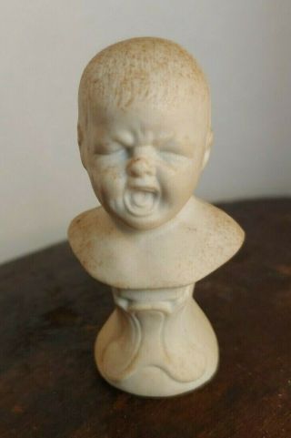 Antique Parian Crying Baby Small Doll
