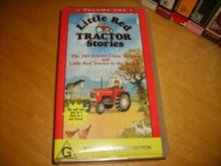 Little Red Tractor (two Stories) - 1987 Uk.  Issue Rare Vhs Series Kids Colectable