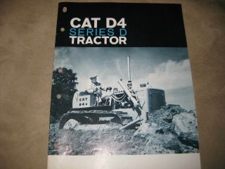 Caterpillar D4 Series D Crawler Tractor Dealers Brochure 16 Pages Rare