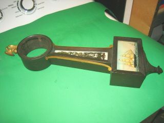 Antique Miniature Seth Thomas Banjo Clock Case Only,  Eagle.  Shape.