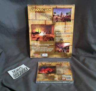 Serious Sam: The First Encounter PC Big Box Game Duke Nukem 3D Doom Quake - RARE 3