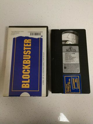 Blockbuster Video Vhs Clamshell " Lord Of Illusions Director 