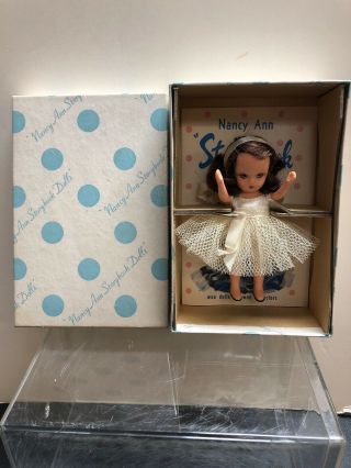 4.  5” Vintage Nancy Ann Plastic Doll Little Sister Dancing School F4 3