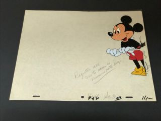 Rare Vintage Animation Mickey Mouse Walt Disney Production Art Cel 6