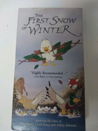 Vintage Rare The First Snow Of Winter (vhs,  1999,  Closed Captioned) Great Movie