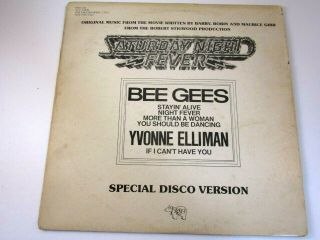 Rare Bee Gees Saturday Night Fever Disco Version Promo Lp Stayin 