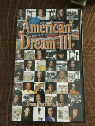 Rare Drum Workshop Inc Dw The American Dream Iii Vhs Tape C.  2000 Htf