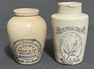 Antique Boam’s Ardwick Manchester Stoneware Jar English Creamer 4”