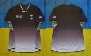 ● Rare Fiji Rugby National Team World Cup 2015 Blk Size Men Adult M ●